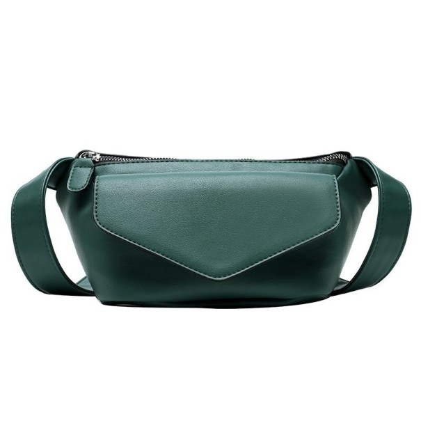 Borsa a vita da donna T806 verde scuro