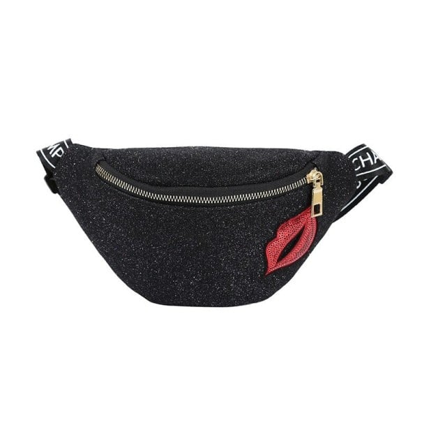 Borsa a vita da donna T859 nero