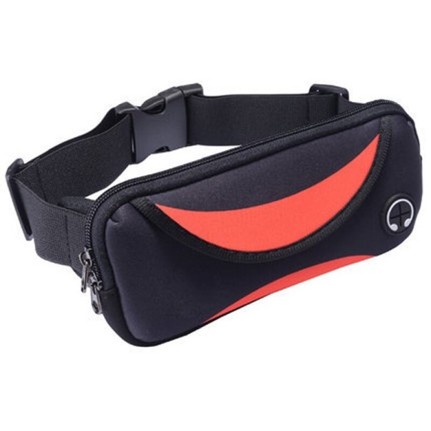 Borsa a vita T789 rosso chiaro