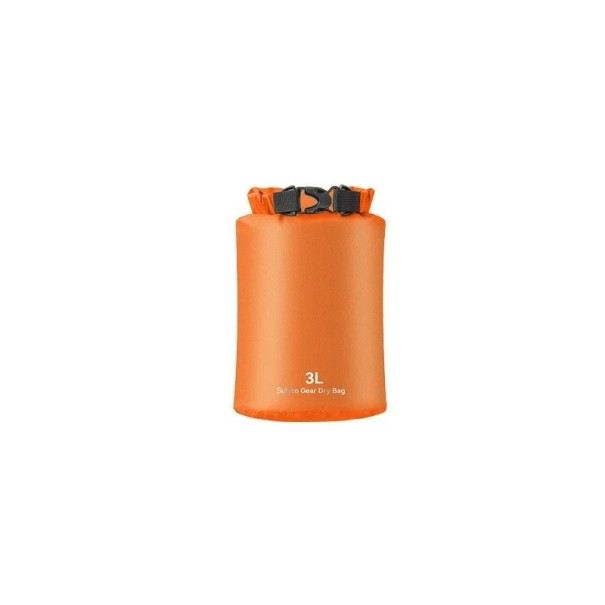 Borsa asciutta impermeabile 3l Arancione Borsa ultraleggera per abbigliamento per nuoto, rafting, kayak, borsa sportiva outdoor per attività acquatiche 1