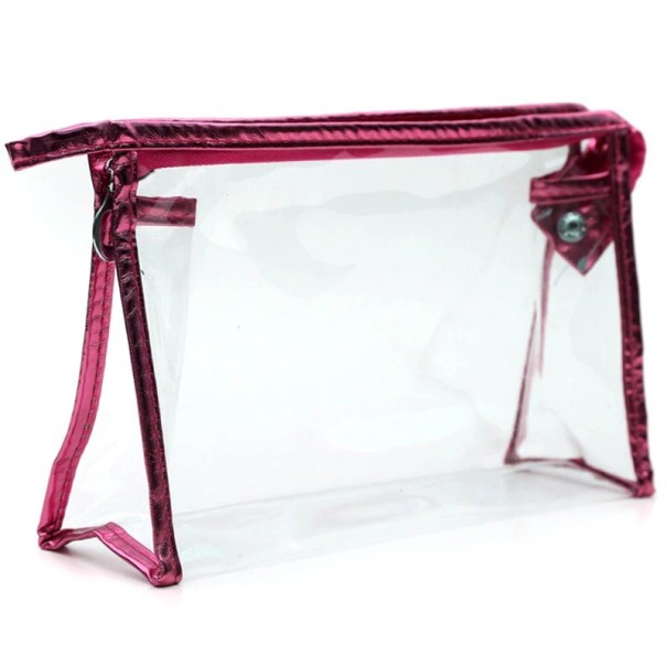 Borsa cosmetica da donna T563 bordeaux