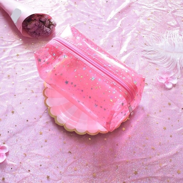 Borsa cosmetica da donna T574 rosa