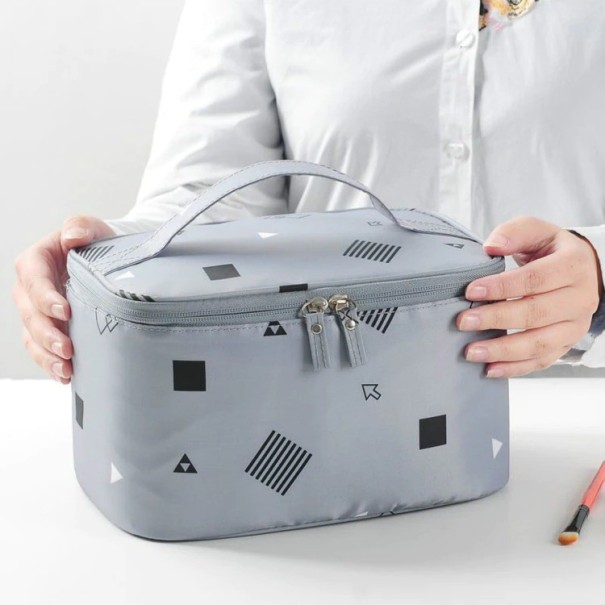 Borsa cosmetica da donna T583 grigio