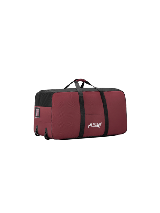 Borsa da campeggio da viaggio con ruote 80 x 40 x 40 cm Borsa da viaggio in poliestere impermeabile Grande borsa per viaggiare e campeggiare rosso
