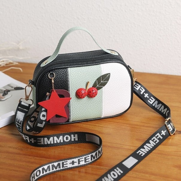 Borsa da donna con ciliegie verde chiaro