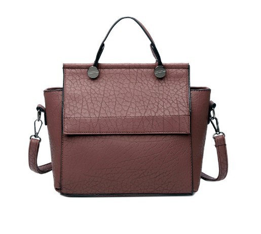 Borsa da donna in pelle sintetica bordeaux