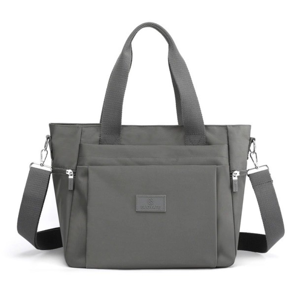 Borsa da donna in tela M1351 grigio