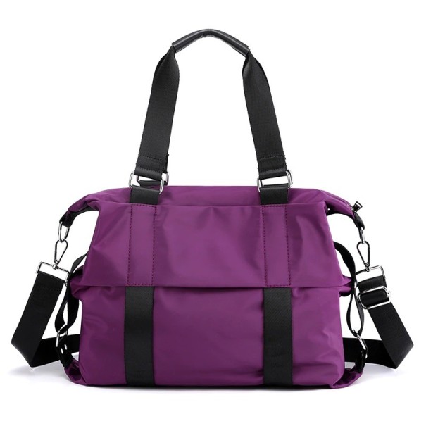 Borsa da donna in tela M1357 viola scuro
