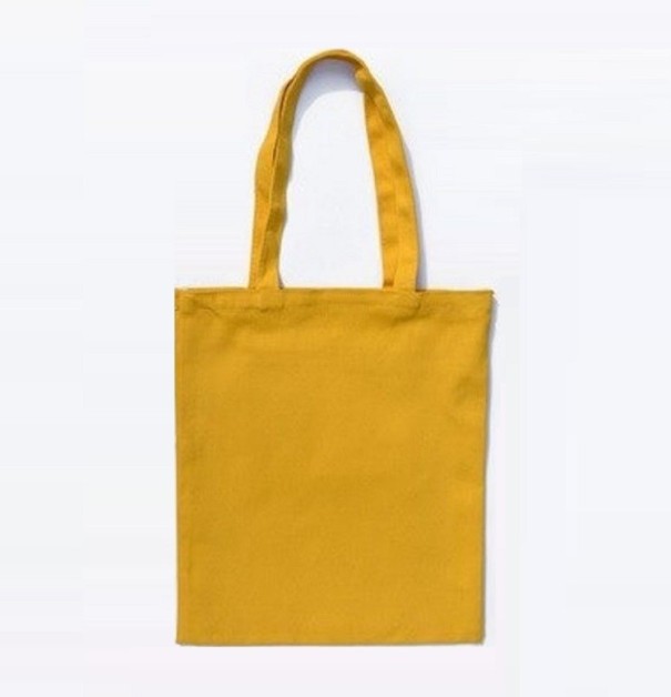 Borsa da donna in tela M731 giallo scuro