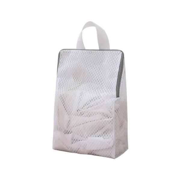 Borsa da lavaggio migliorata per biancheria 30x20x8 cm Rete fine Sacchetto riutilizzabile per calzini biancheria intima reggiseni e spazio 1