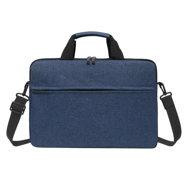 Borsa da viaggio con tracolla regolabile per MacBook 15,6 pollici, 41 x 31 cm blu scuro