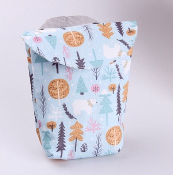 Borsa da viaggio per pannolini azzurro