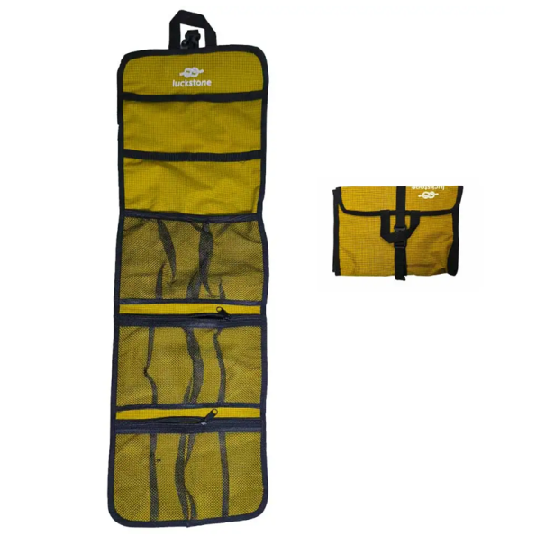 Borsa di stoccaggio organizzata per attrezzature 84 x 27 cm Borsa da viaggio pieghevole in tessuto Oxford Borsa portatile pratica per accessori e attrezzi giallo