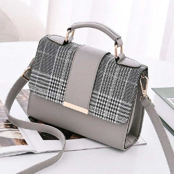 Borsa in pelle da donna M1194 grigio