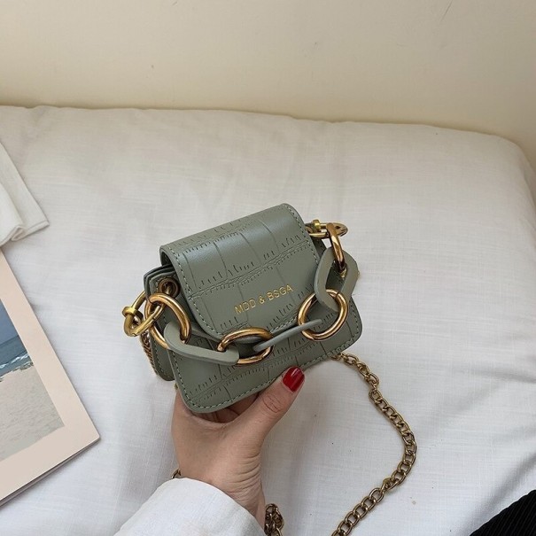 Borsa in pelle da donna M1211 verde chiaro S