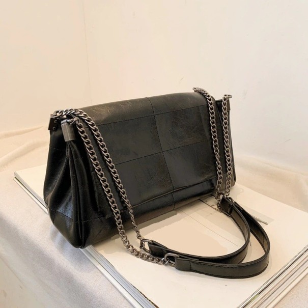 Borsa in pelle da donna M1212 nero