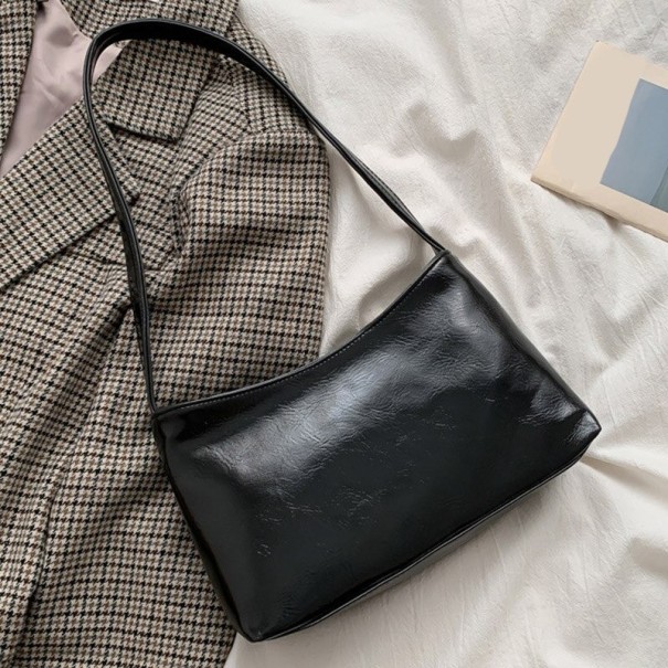 Borsa in pelle da donna M1344 nero