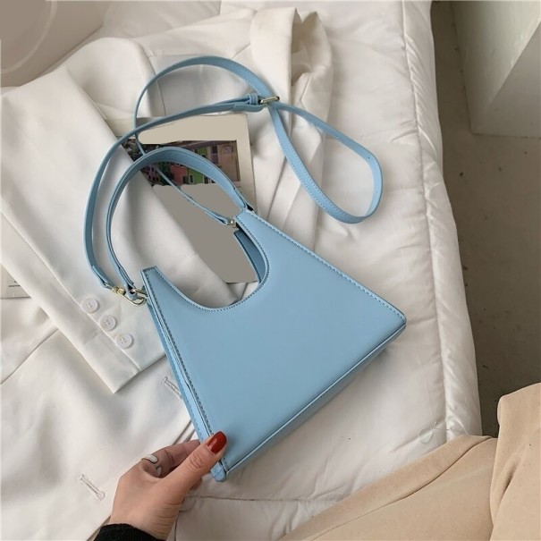 Borsa in pelle da donna M1774 azzurro