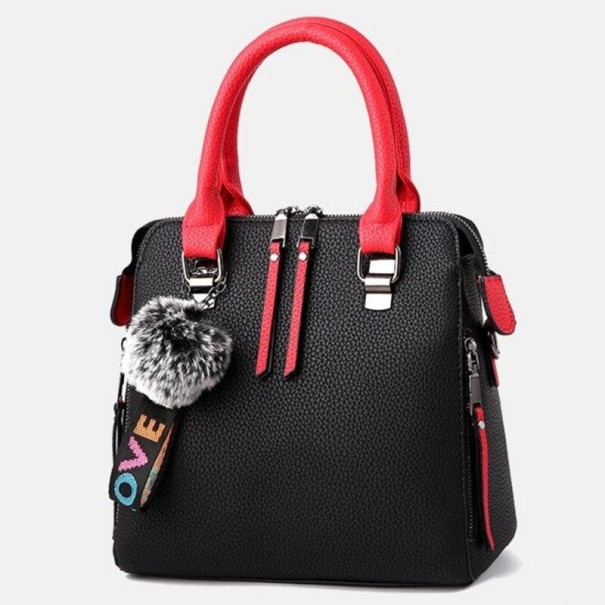 Borsa in pelle da donna M792 nero