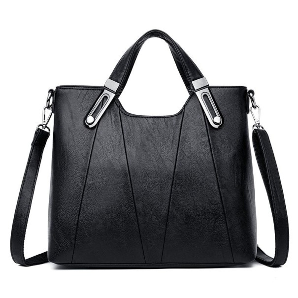 Borsa in pelle da donna M826 nero