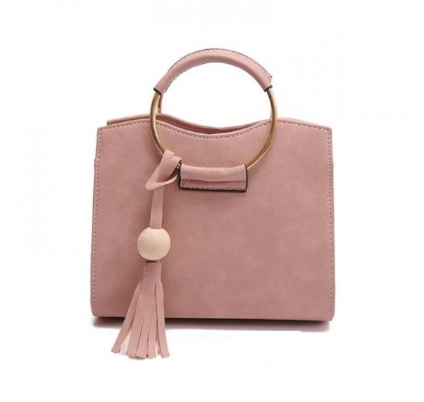 Borsa in pelle da donna M829 rosa antico