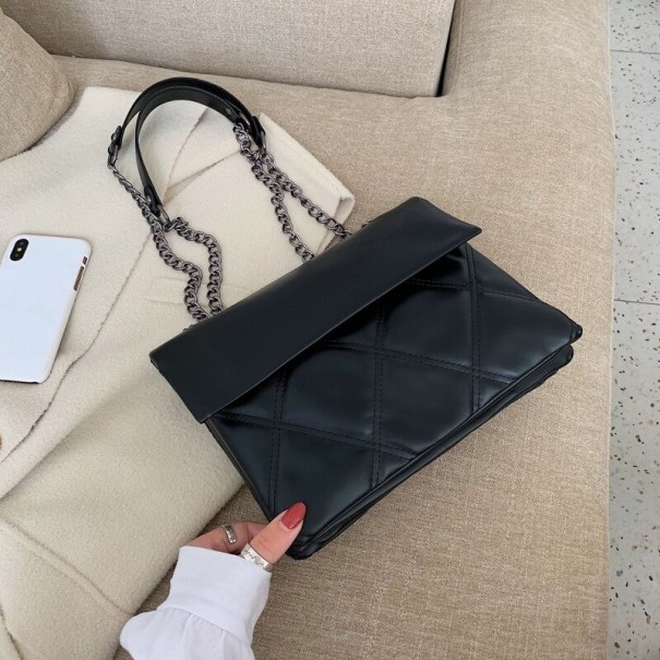 Borsa in pelle da donna M837 nero