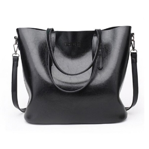 Borsa in pelle da donna M993 nero