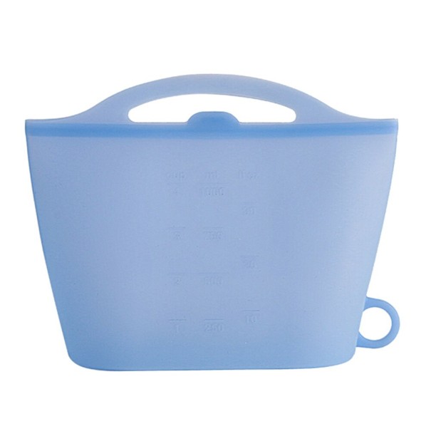 Borsa in silicone per alimenti blu