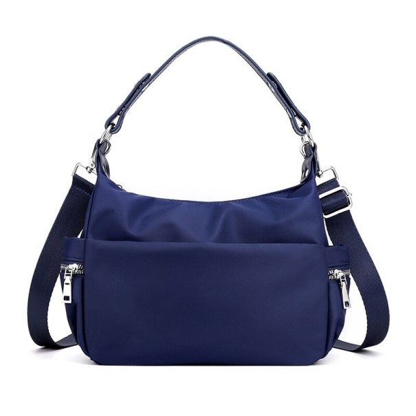 Borsa in tela da donna M1682 blu scuro