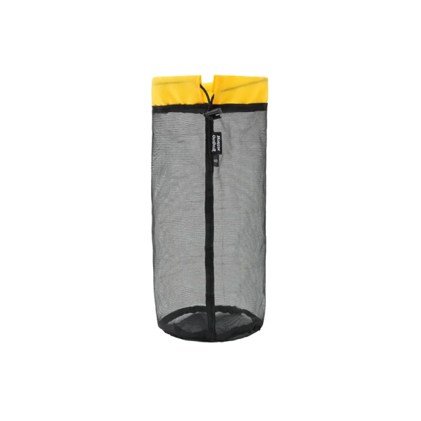 Borsa leggera in rete con cordino taglia S 12 x 28 cm Sacchetto riutilizzabile per la conservazione di verdura, frutta e piccoli oggetti 15 g 1