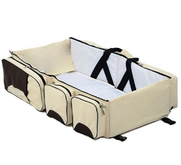 Borsa per il cambio portatile beige