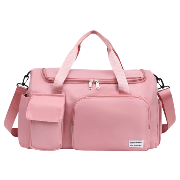 Borsa sportiva da viaggio da donna Oxford 47 x 26 x 20 cm Borsa con tracolla Manici Pratica tasca per le scarpe rosa