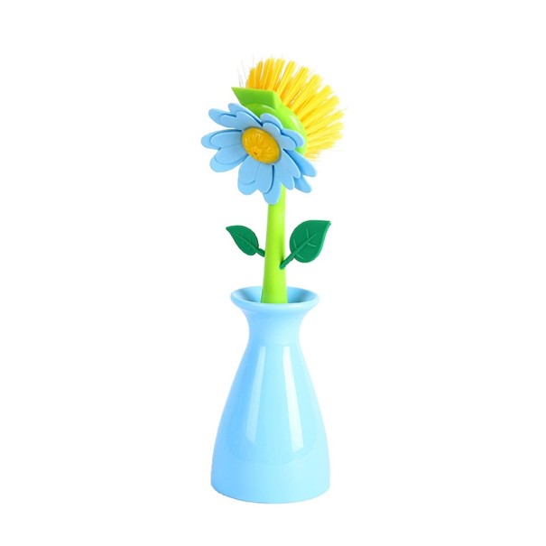 Børsteblomst lyseblå