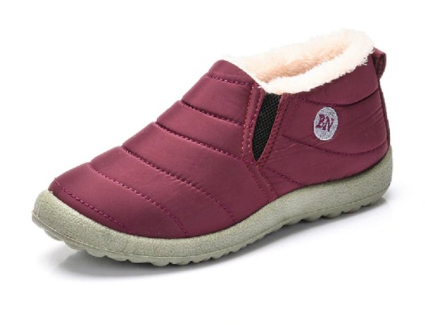 Botas bajas de invierno para mujer J1138 rojo 36