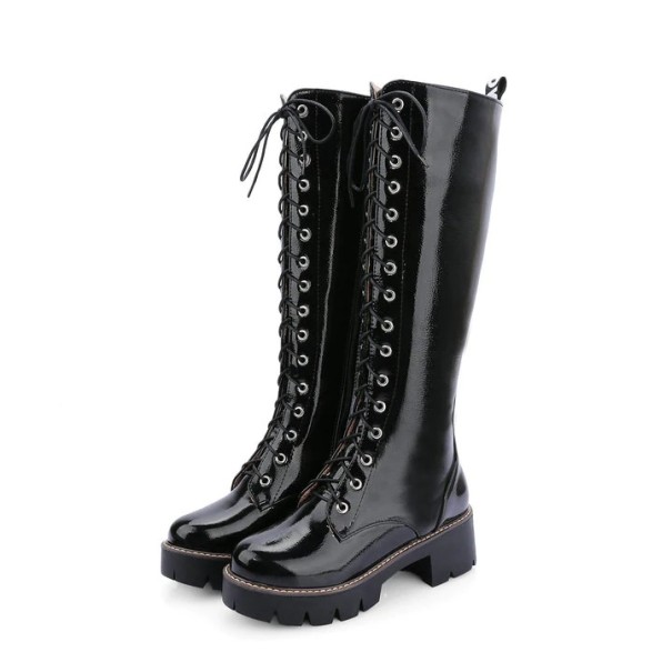 Botas brillantes de mujer J2381 negro 37