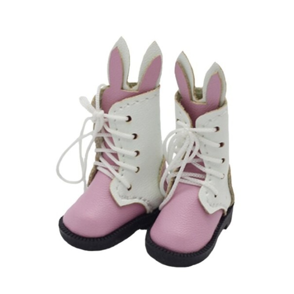 Botas com atacadores para Barbie A139 rosa