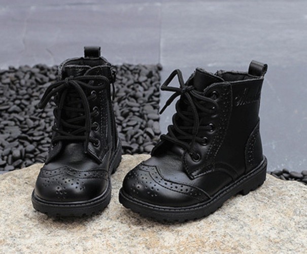 Botas de Inverno para Crianças A1553 preto 19