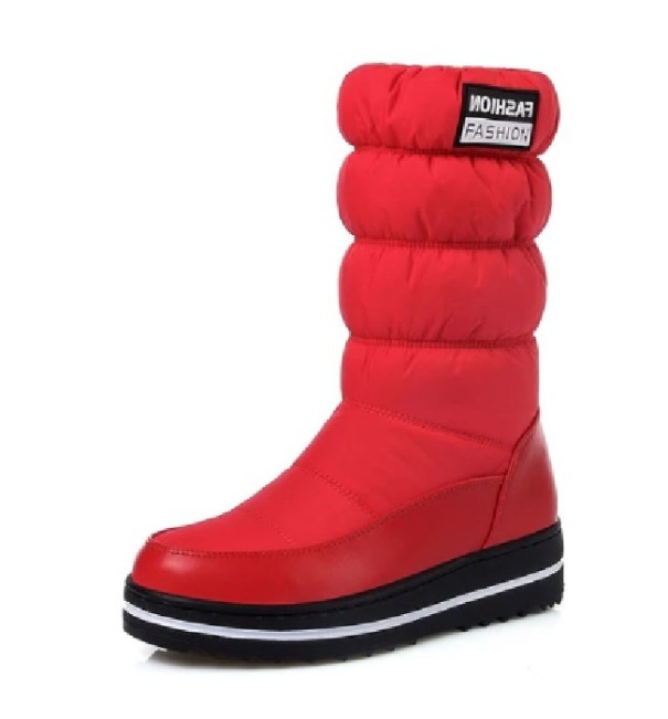 Botas de invierno mujer MODA J1806 rojo 42