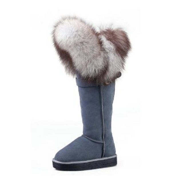 Botas de mujer de lujo con pelo J3208 gris 38