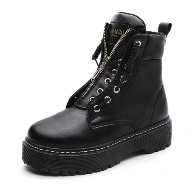 Botas de tornozelo femininas A643 preto 41