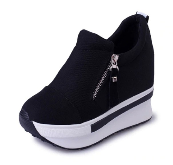 Botas de tornozelo femininas com plataforma A651 preto 38