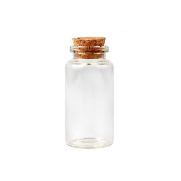 Botella de cristal decorativa 12 uds. 1