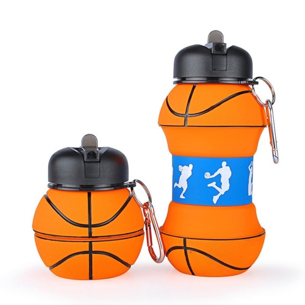 Botella de viaje plegable con forma de pelota de baloncesto 1