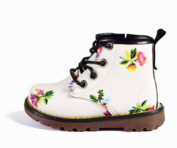 Botine Angela pentru fete alb 24,5