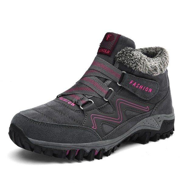 Botine de dama cu blana J2369 gri 37