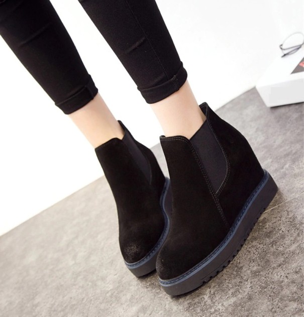 Botine de iarnă de damă J1814 negru 38