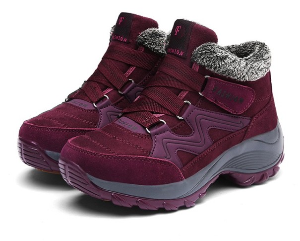 Botine de iarnă de damă J2371 roșu 38