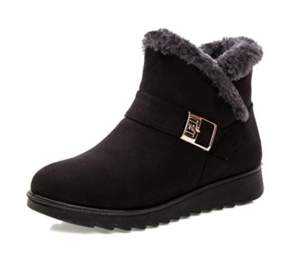 Botines de invierno para mujer negro 40