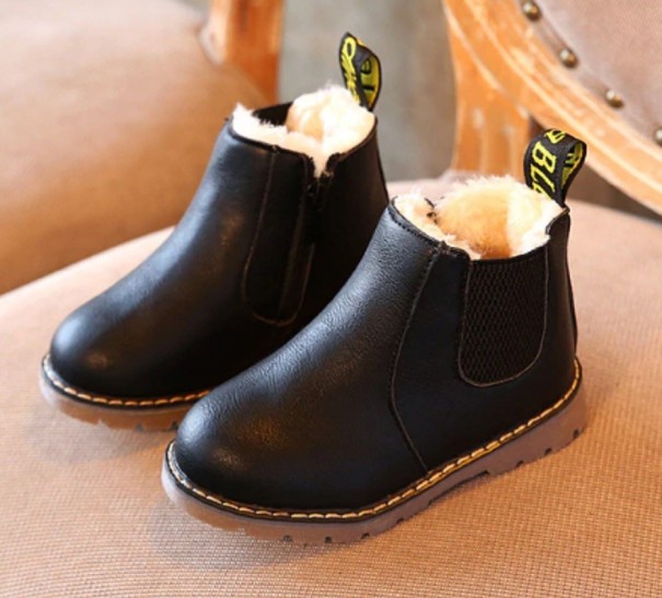 Botines de invierno para niños A1554 negro 23