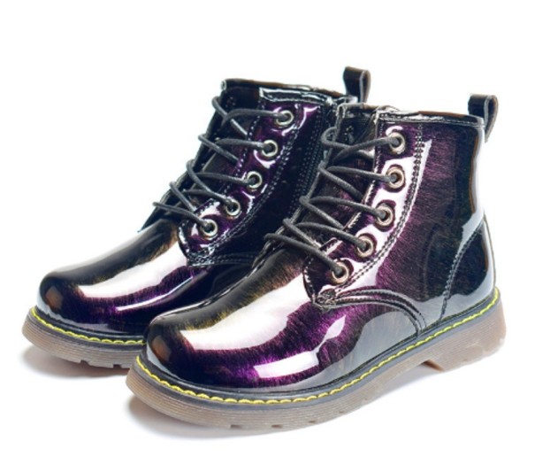 Botines para niños A1542 morado 32